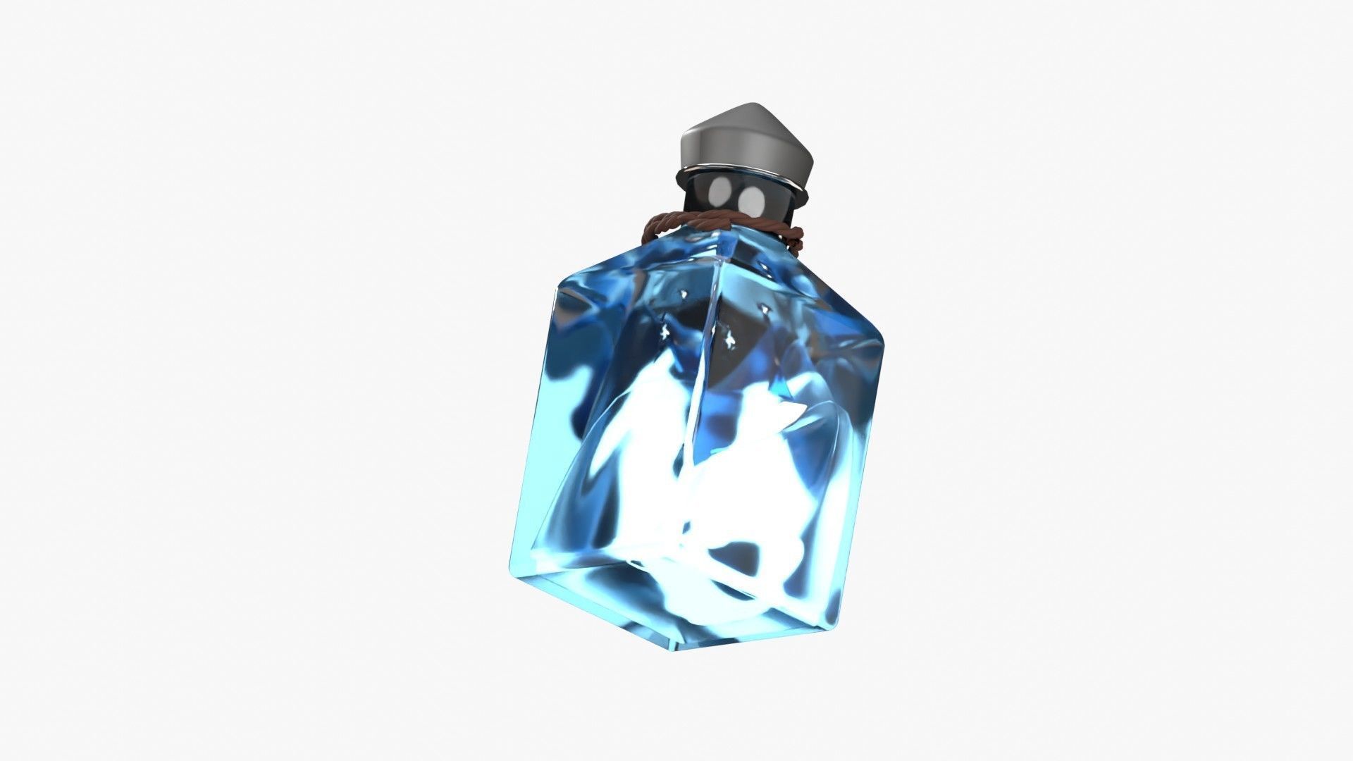 Blue Fire Spell 3D model_8