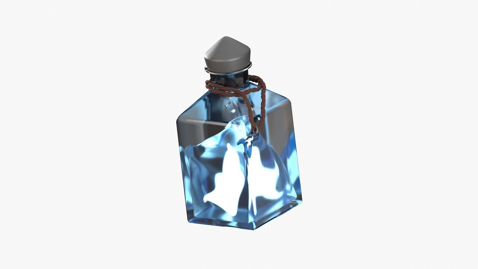 Blue Fire Spell 3D model_17