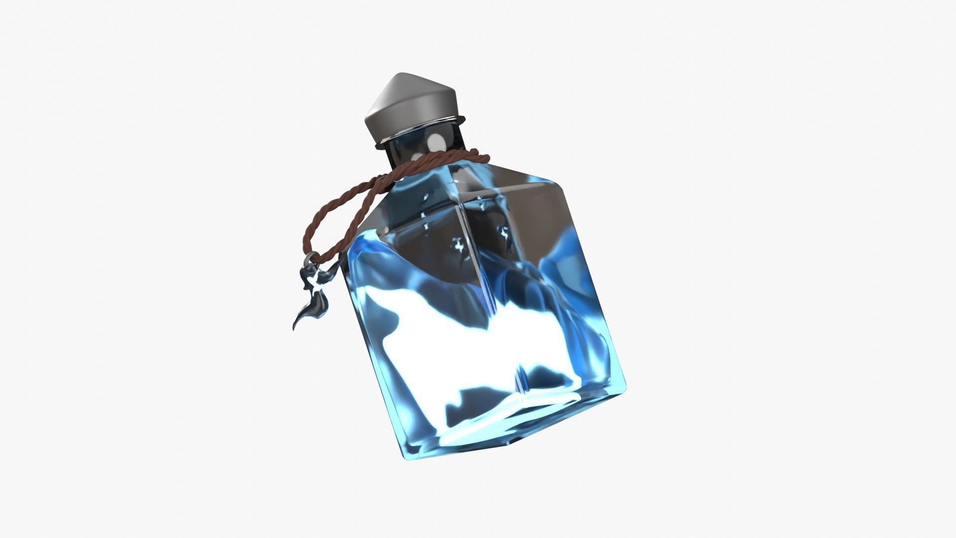 Blue Fire Spell 3D model_3