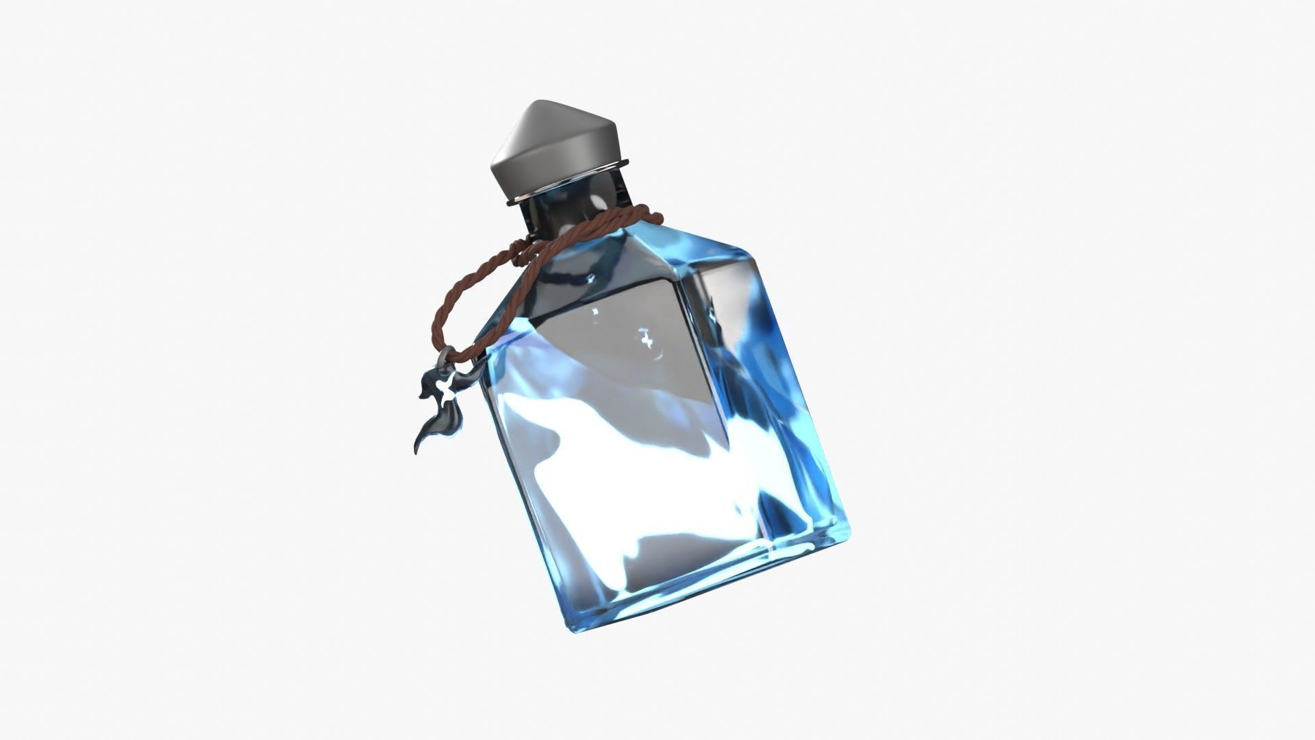 Blue Fire Spell 3D model_2