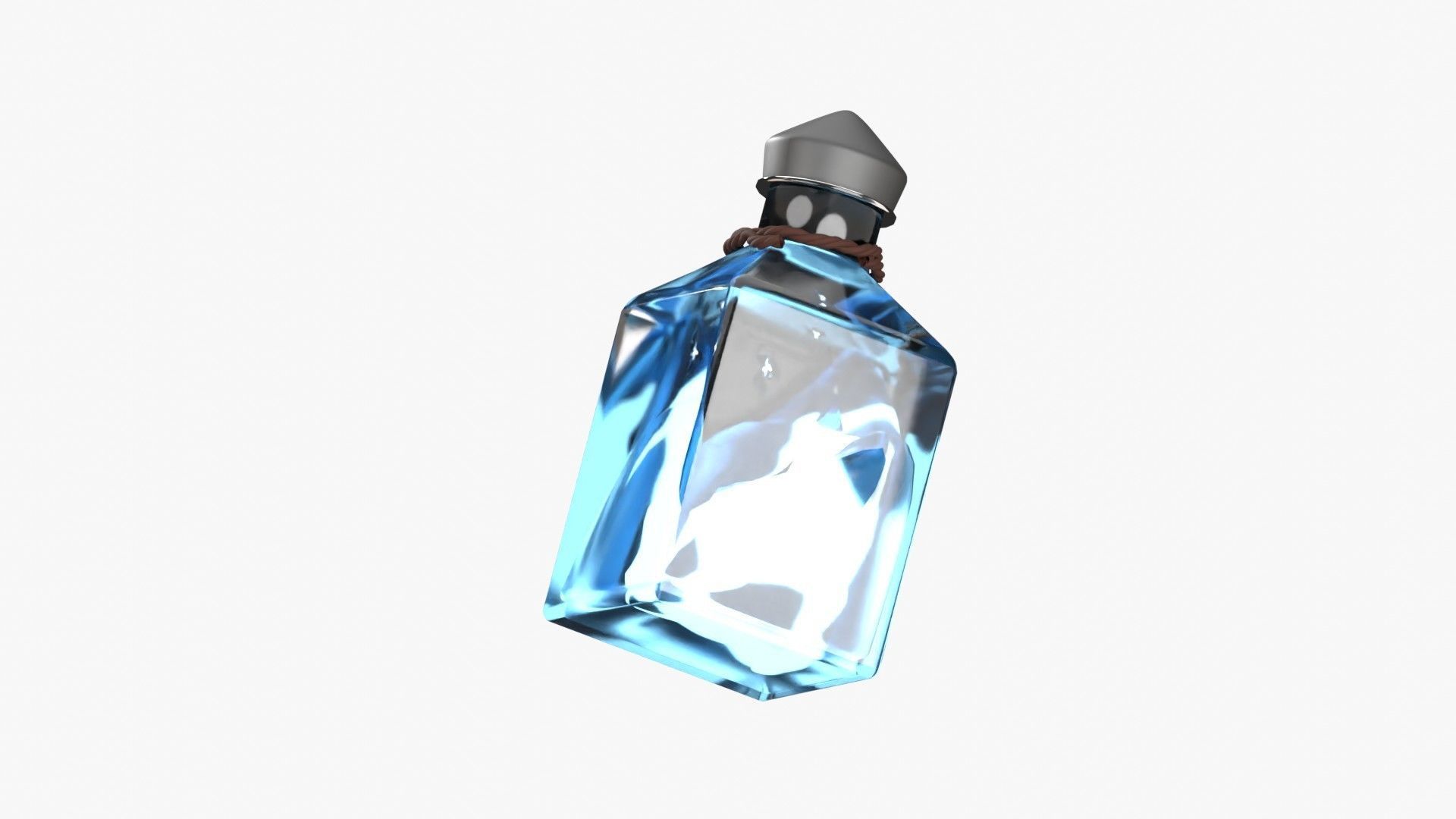 Blue Fire Spell 3D model_9