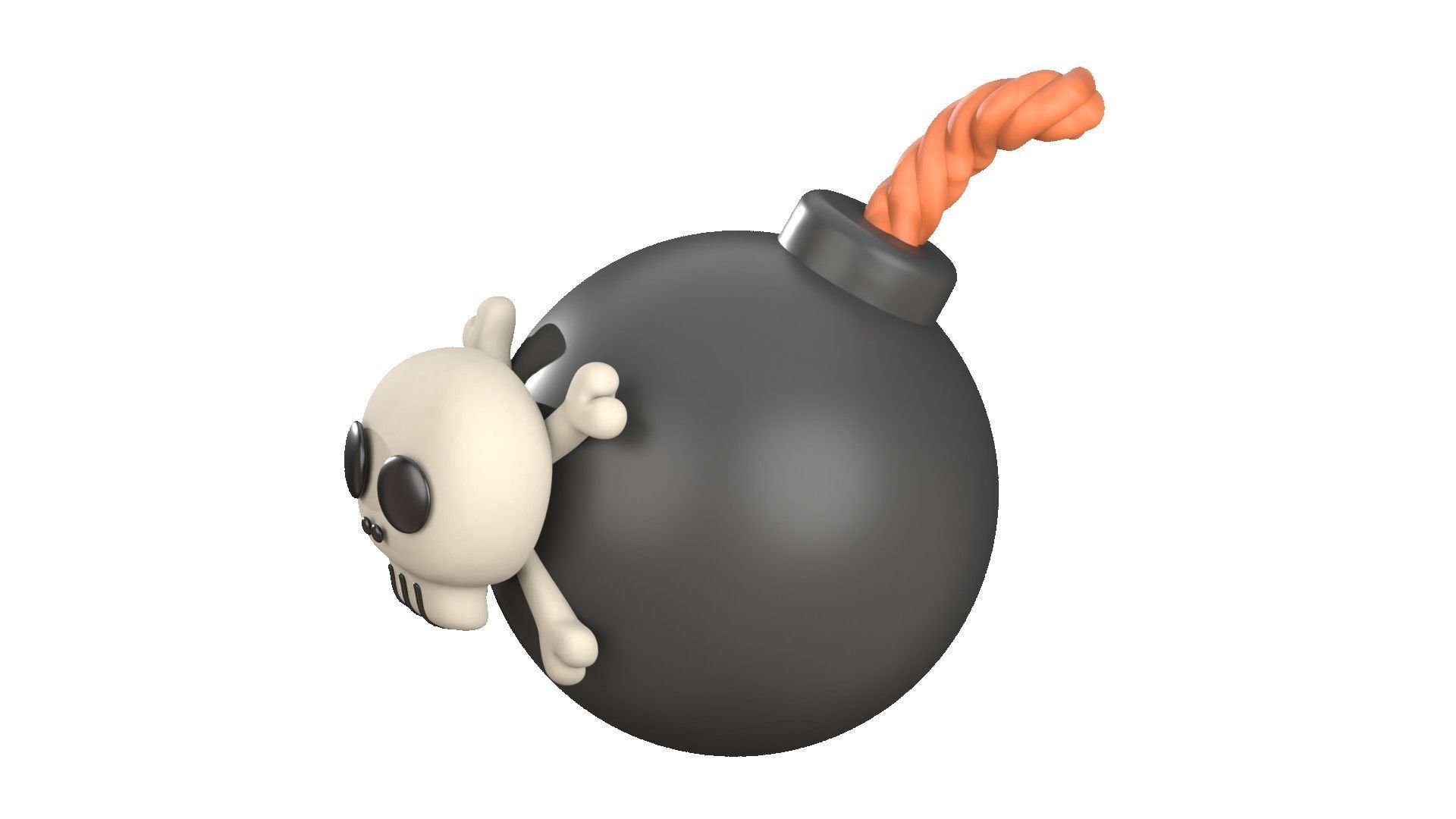 Bomb 3D Illustration 3D model_4