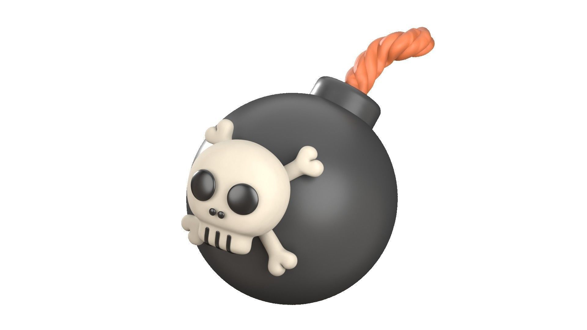 Bomb 3D Illustration 3D model_2