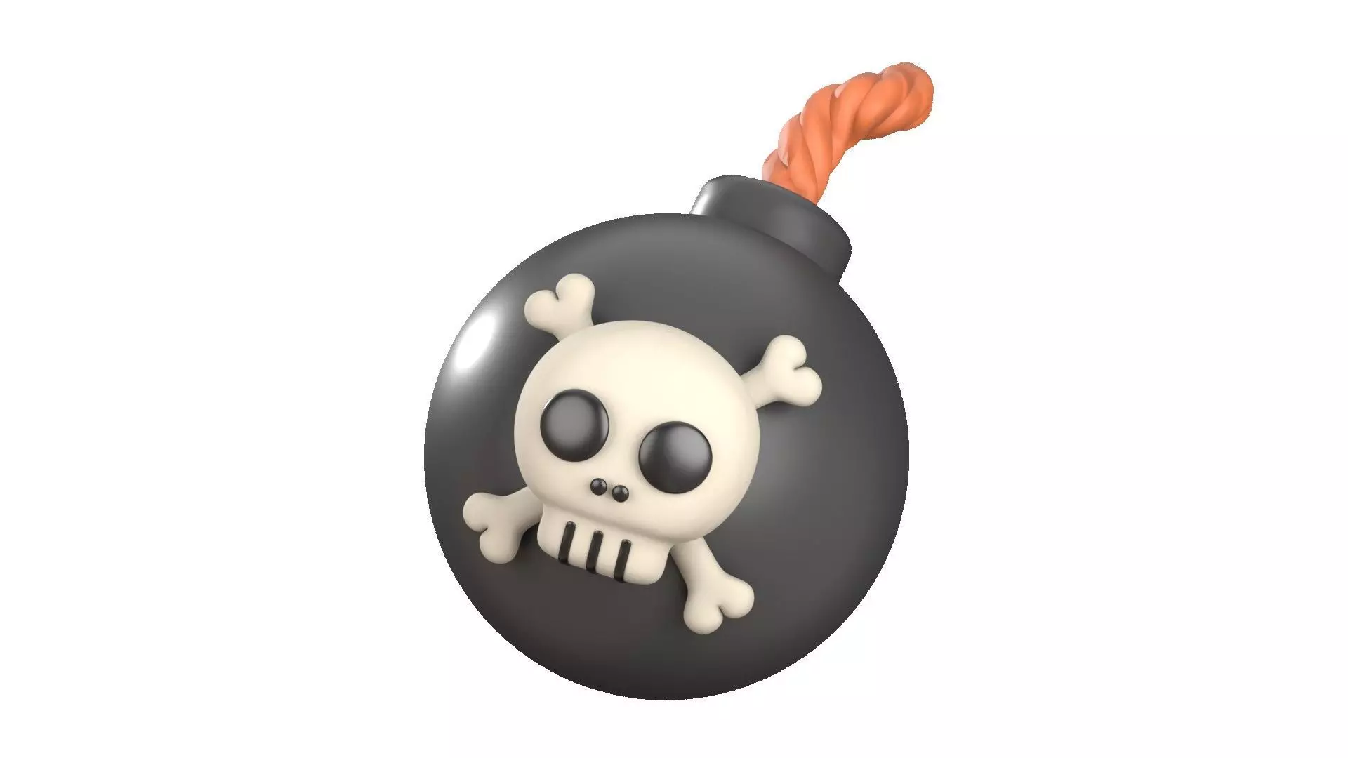 Bomb 3D Illustration 3D model_0