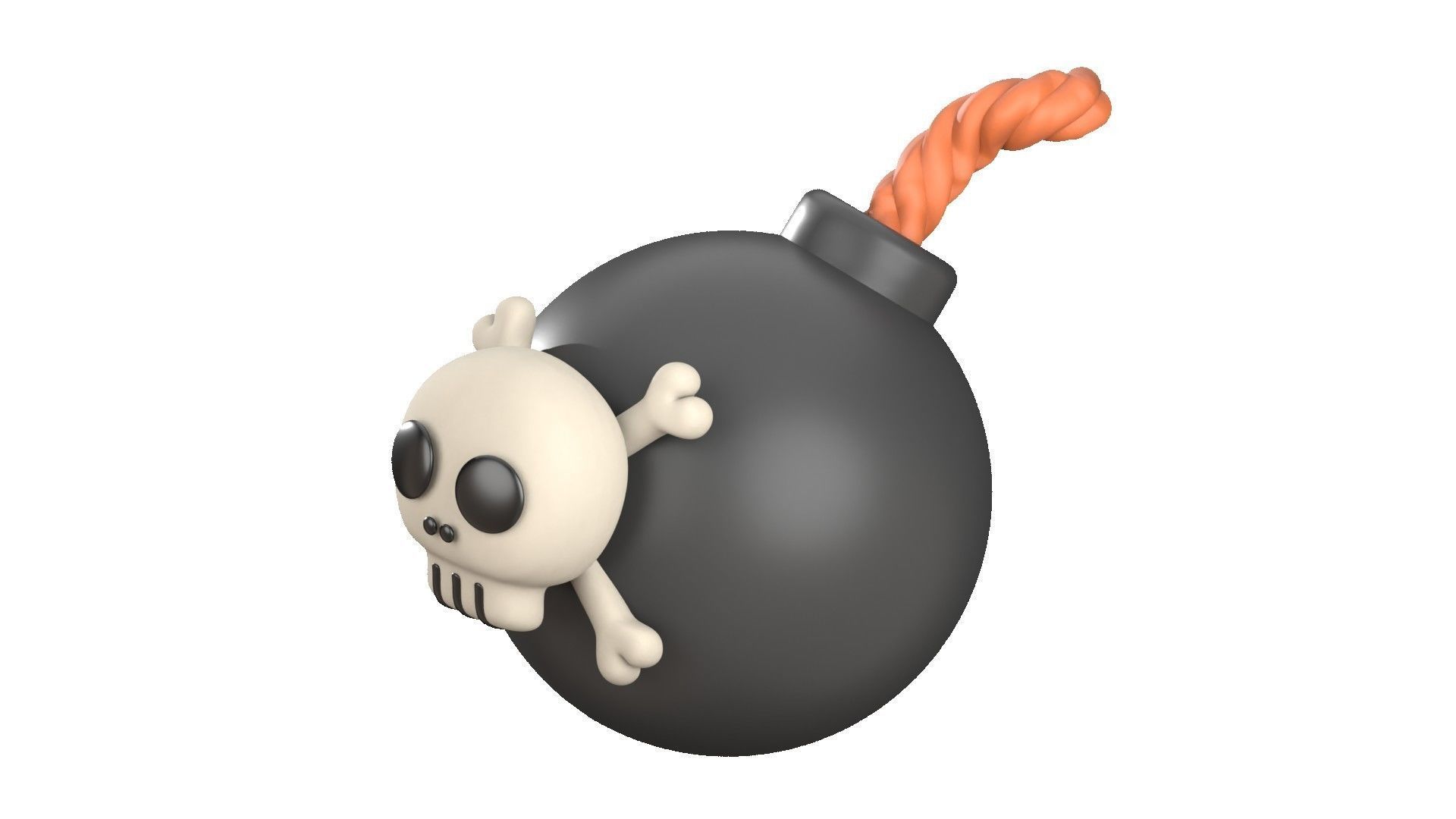 Bomb 3D Illustration 3D model_3