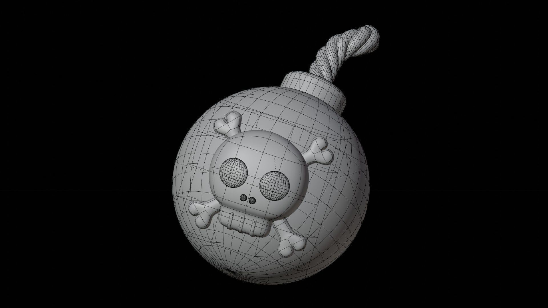 Bomb 3D Illustration 3D model_1