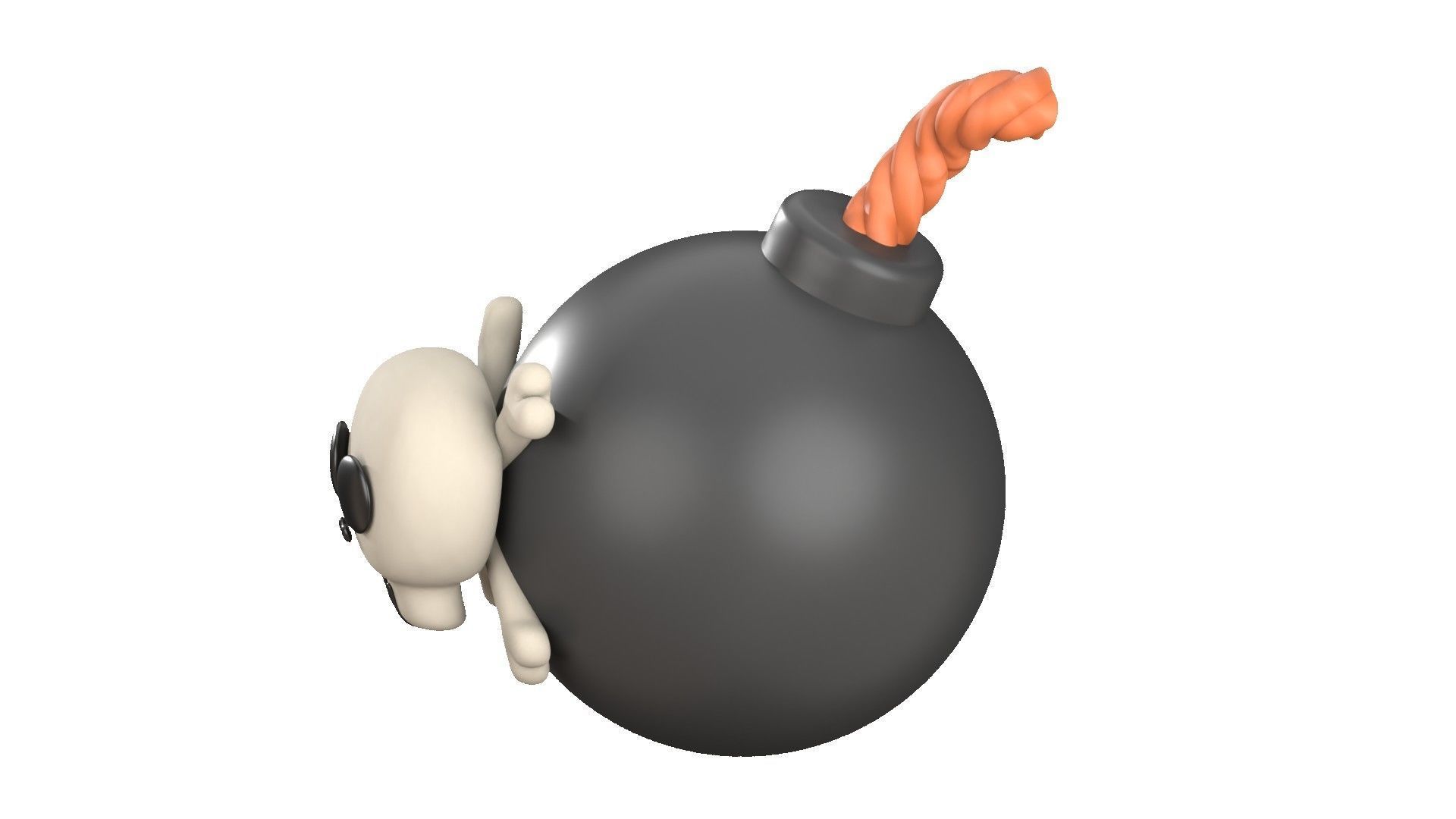 Bomb 3D Illustration 3D model_5