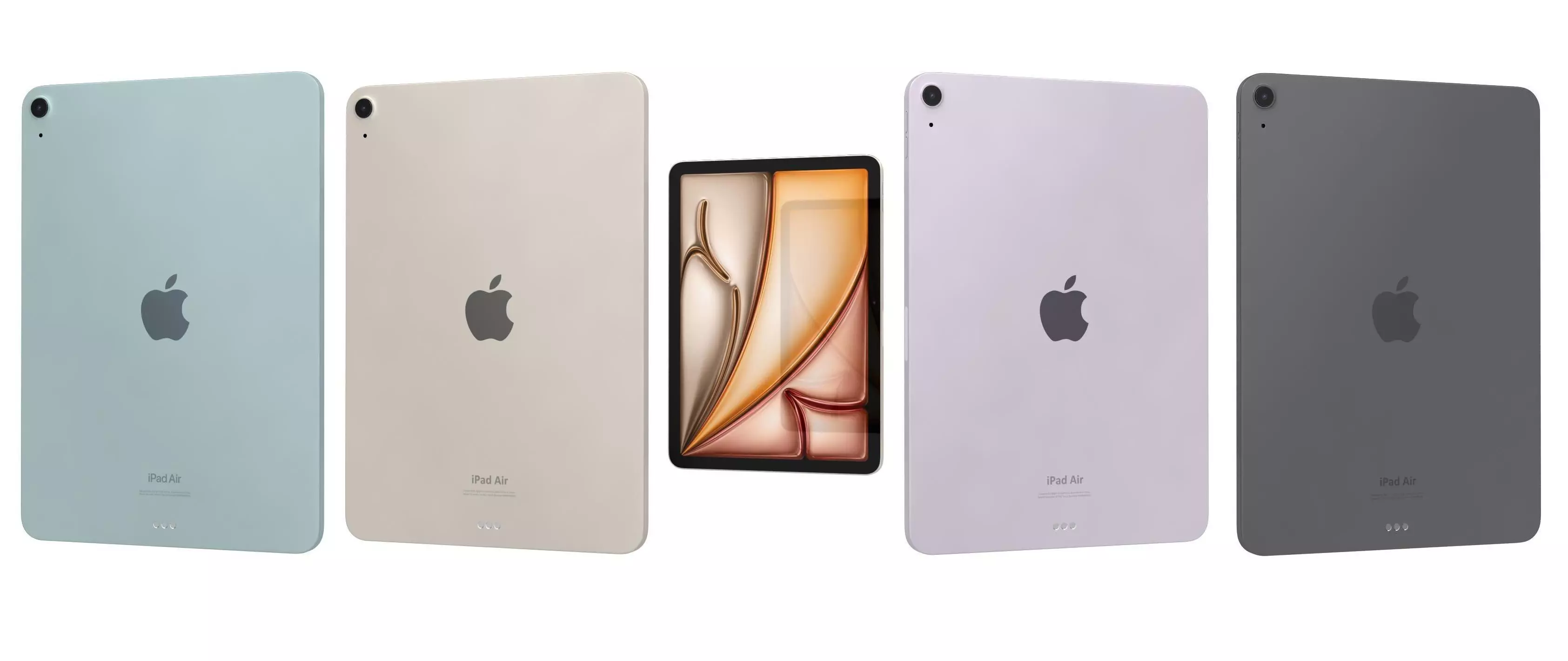 Apple iPad Air 11 2024 All Colors 3D model_0