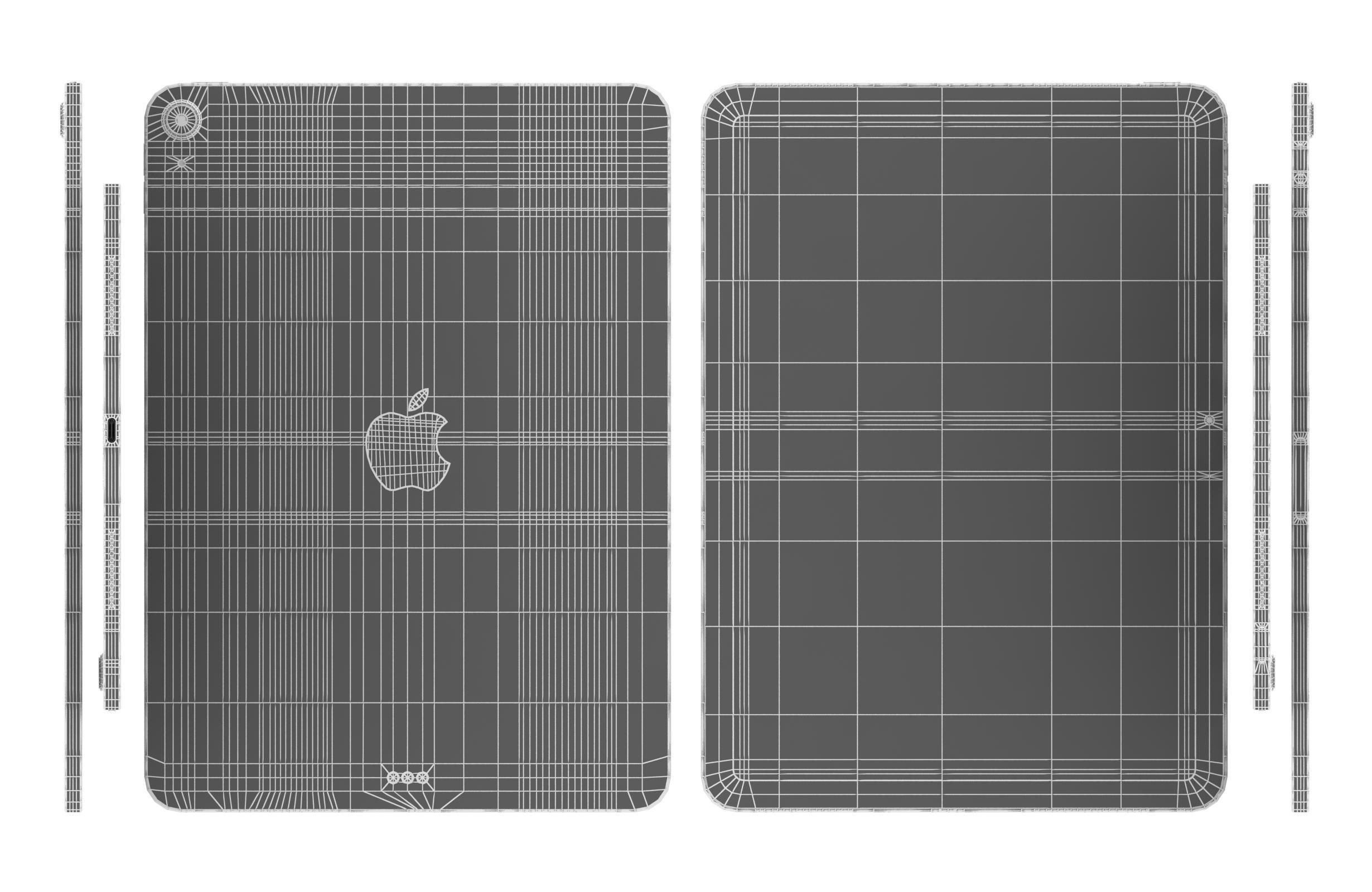 Apple iPad Air 11 2024 All Colors 3D model_41