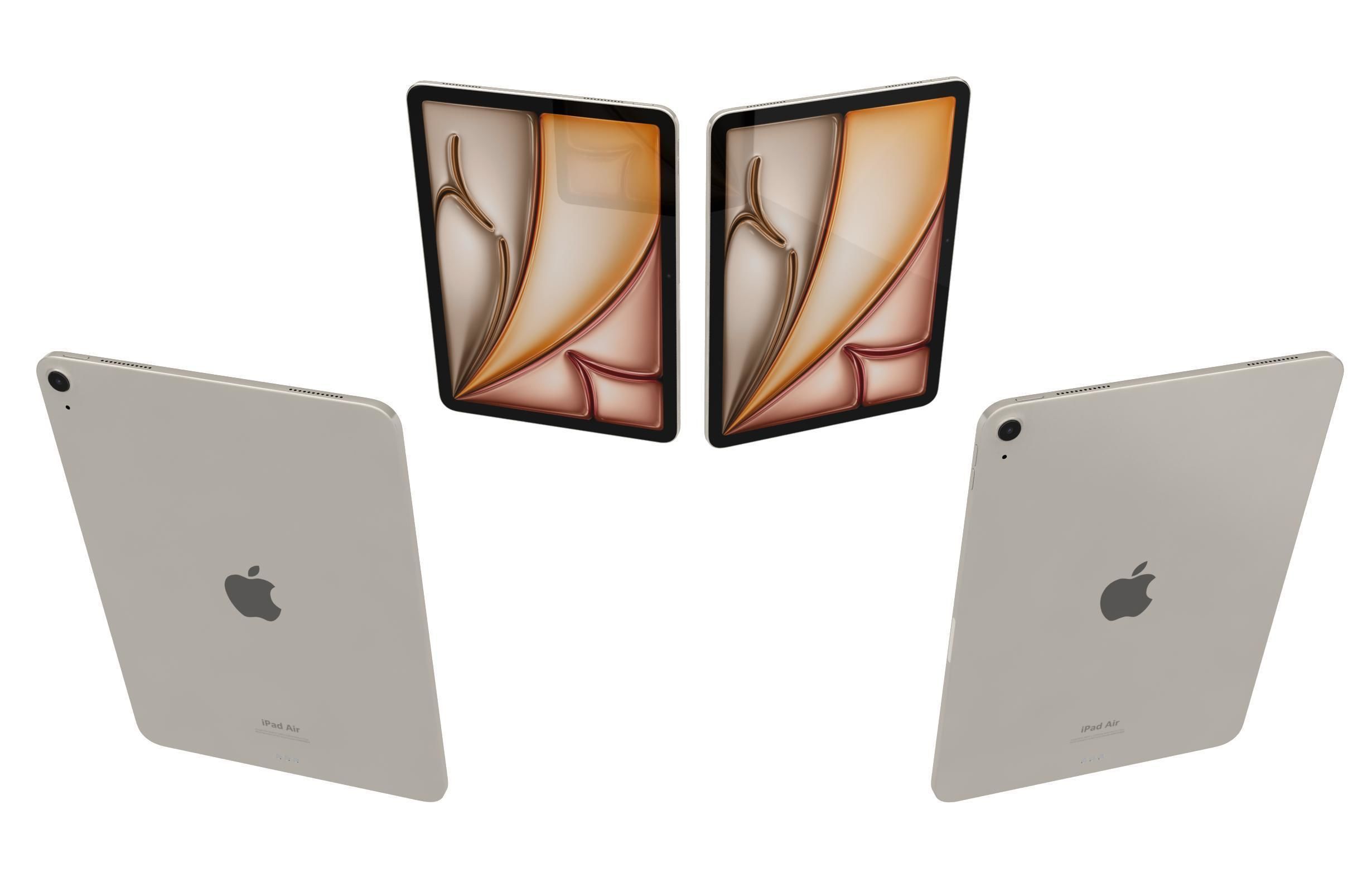 Apple iPad Air 11 2024 All Colors 3D model_5