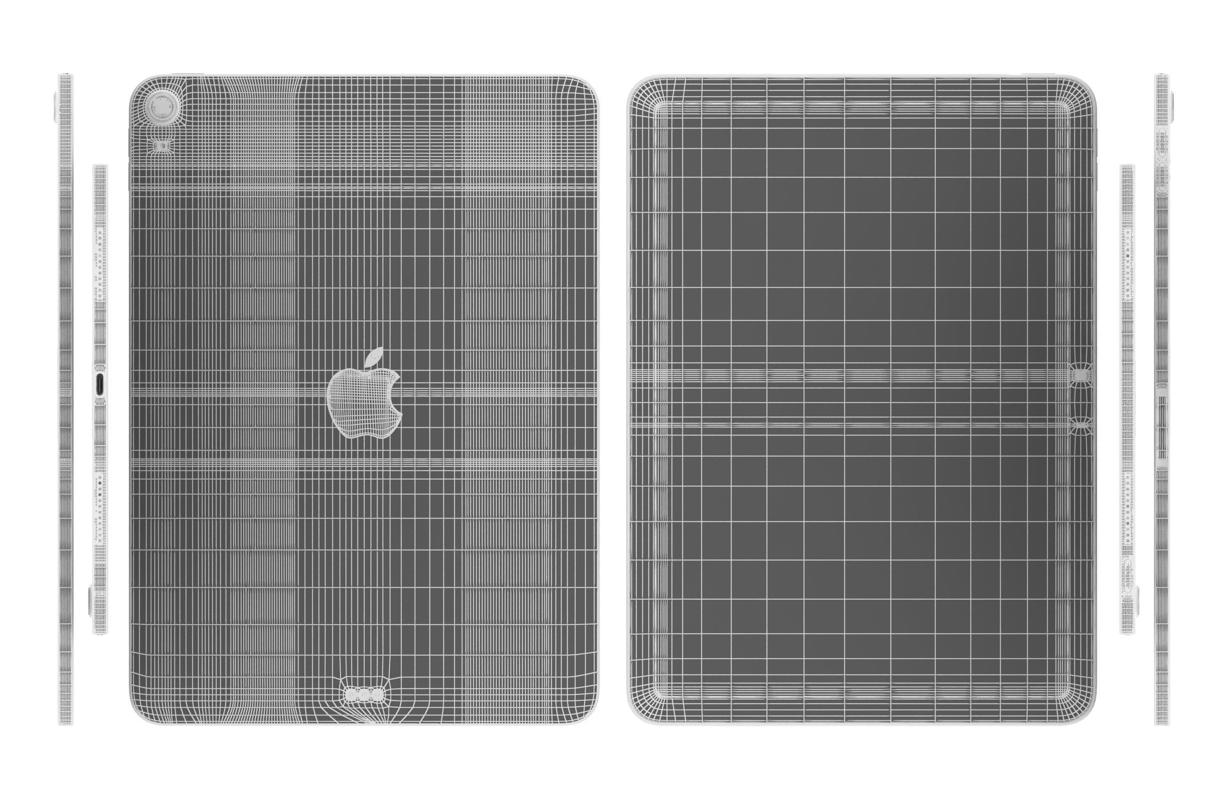 Apple iPad Air 11 2024 All Colors 3D model_42