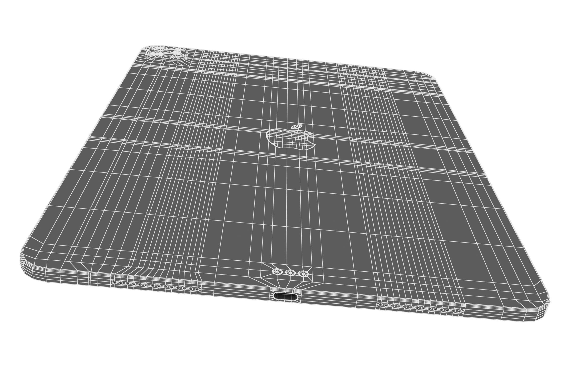 Apple iPad Pro 13 2024 Silver 3D model_21