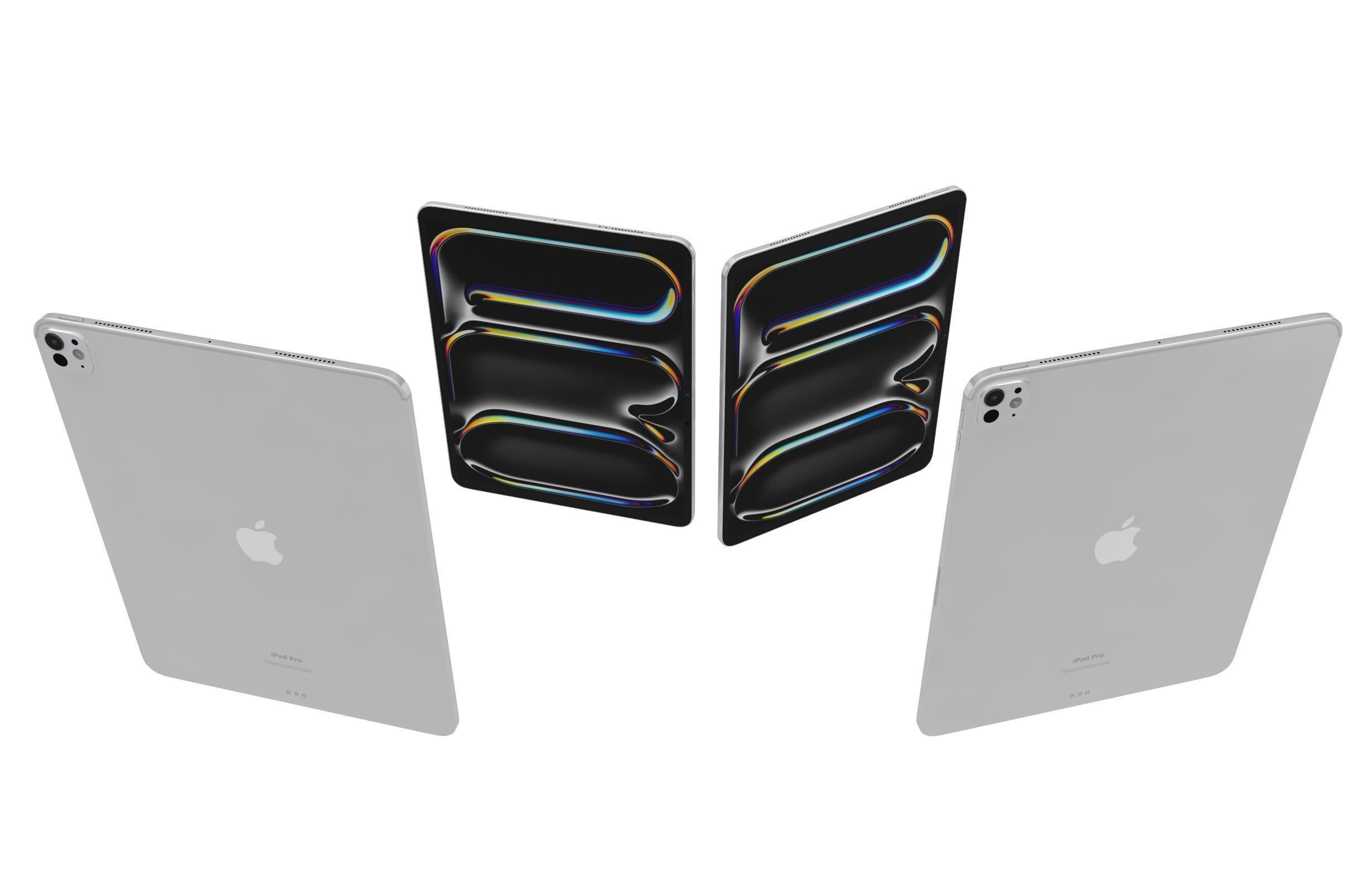 Apple iPad Pro 13 2024 Silver 3D model_4