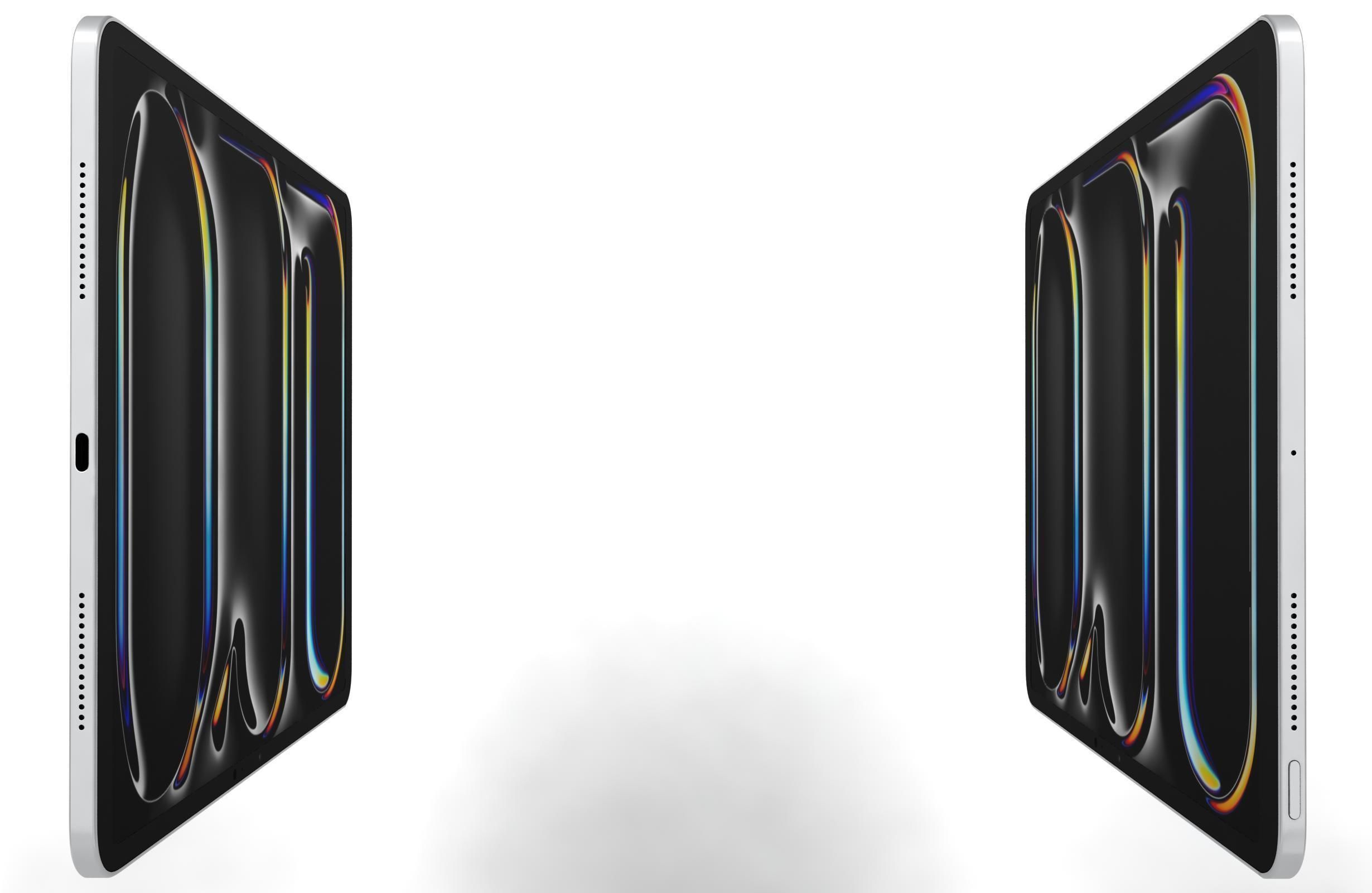 Apple iPad Pro 13 2024 Silver 3D model_8