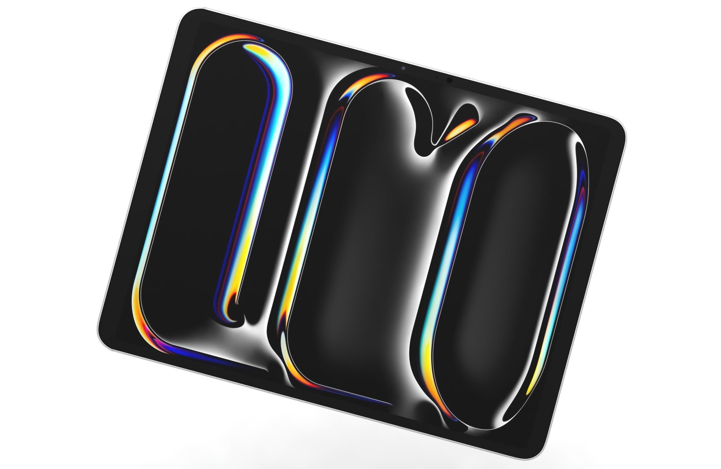 Apple iPad Pro 13 2024 Silver 3D model_10