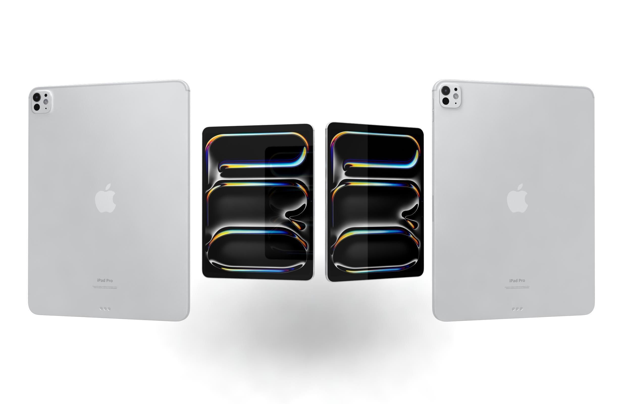 Apple iPad Pro 13 2024 Silver 3D model_3