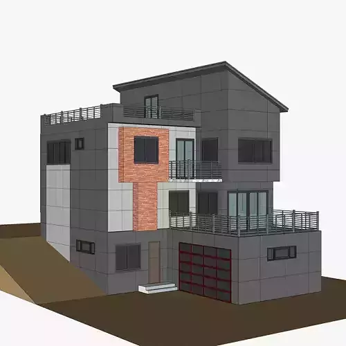 Modern House 07 -Archimple LLC