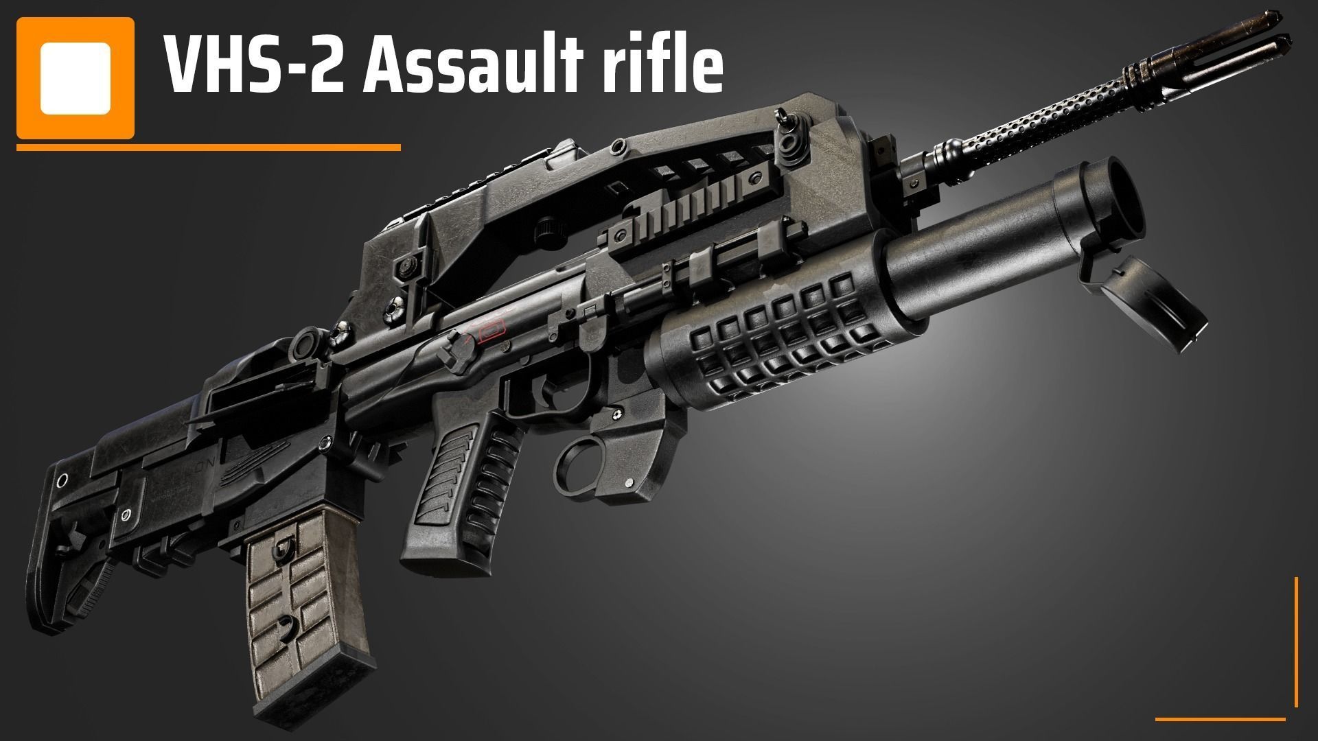 VHS-2 assault rifle 3D model_3