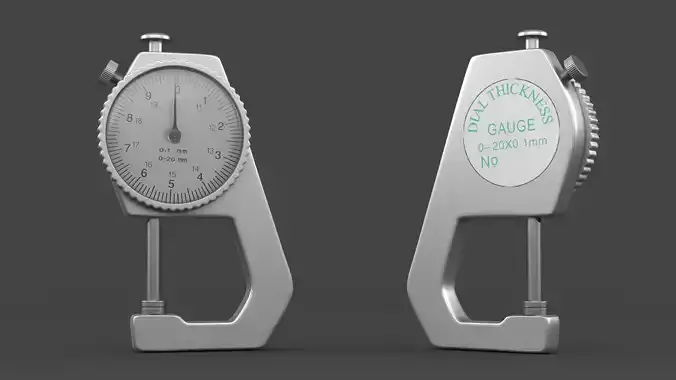 Portable Thickness Tester 3D model