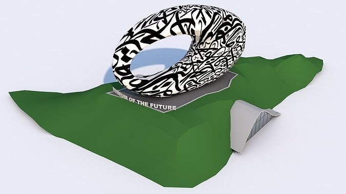 Museum of the Future - Dubai - UAE Low-poly 3D model
