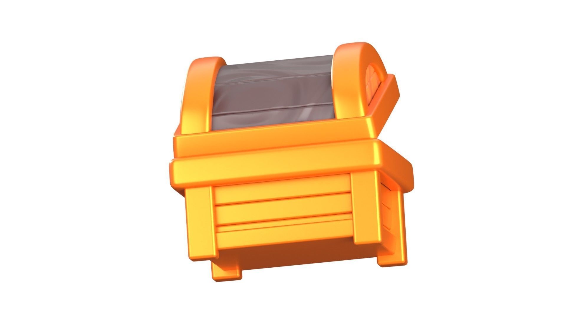 Treasure Chest 3D Illustration 3D model_10