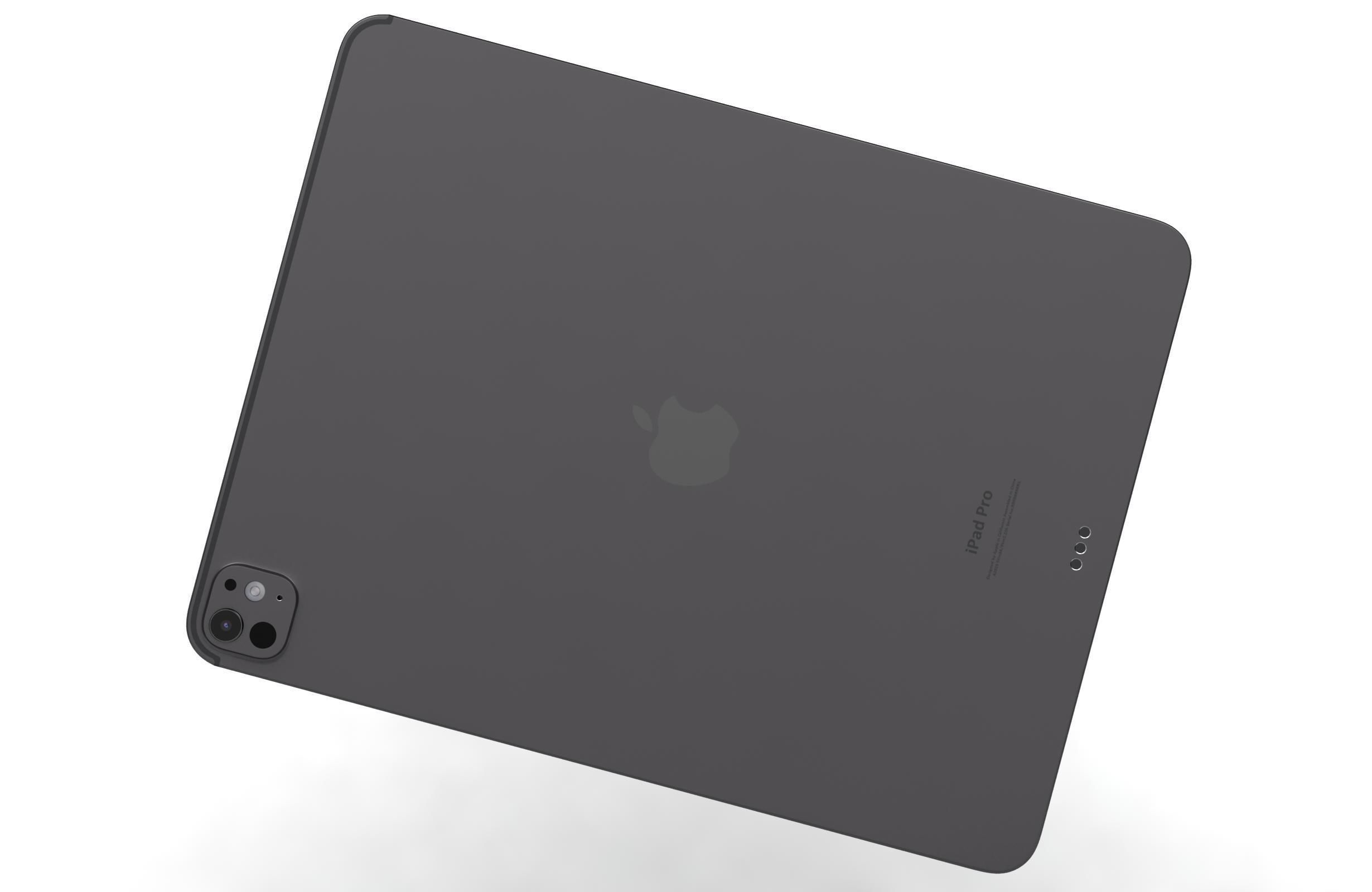 Apple iPad Pro 13 2024 Space Black 3D model_11