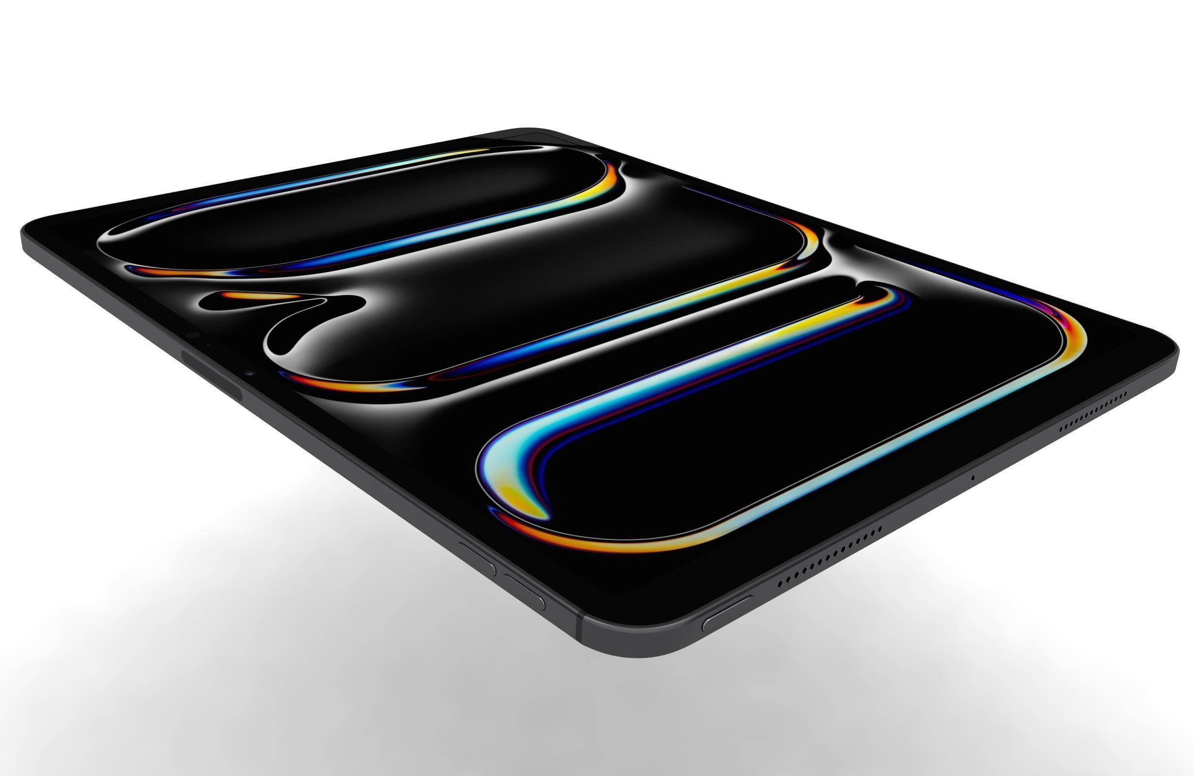Apple iPad Pro 13 2024 Space Black 3D model_13