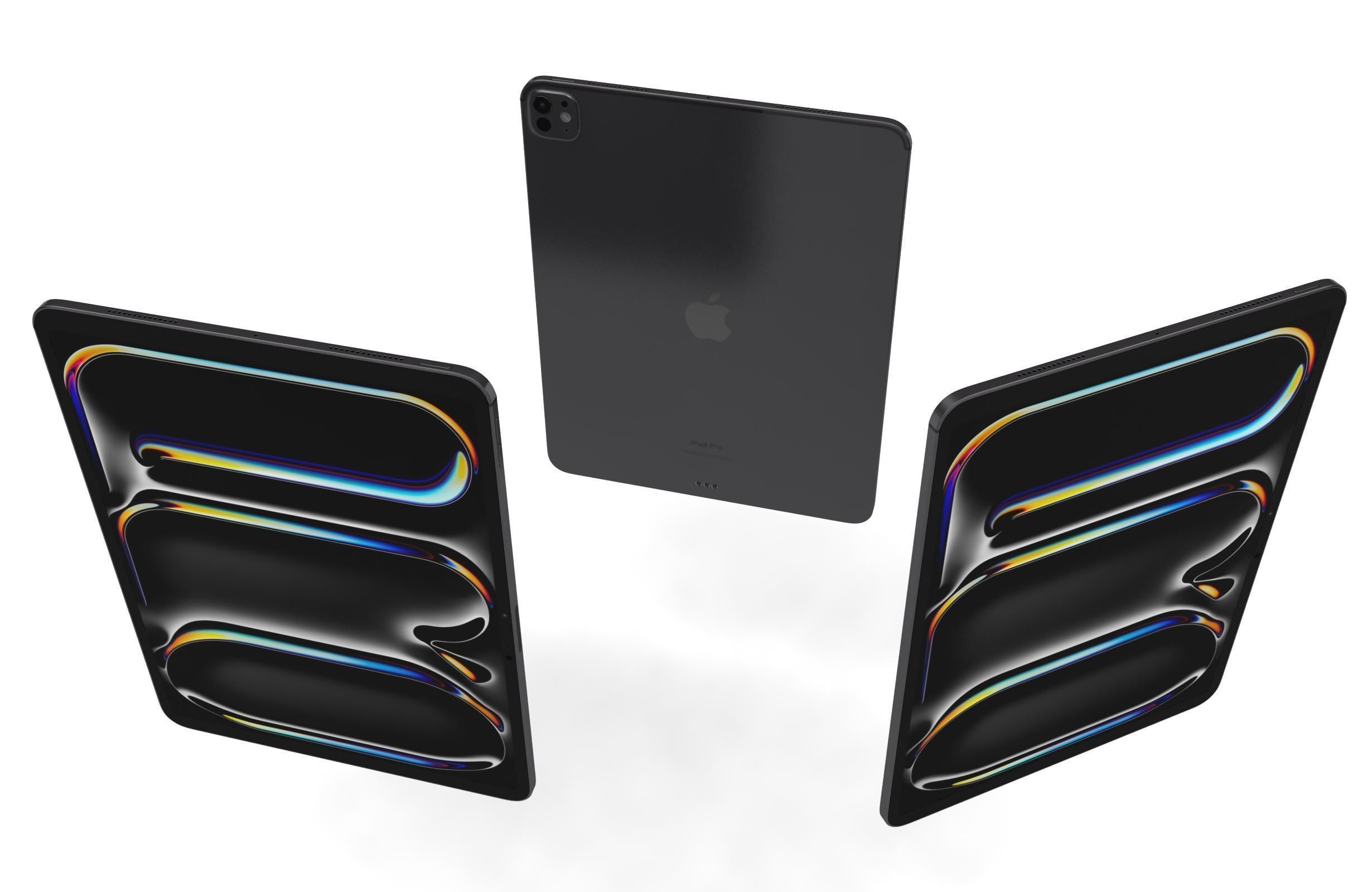 Apple iPad Pro 13 2024 Space Black 3D model_1