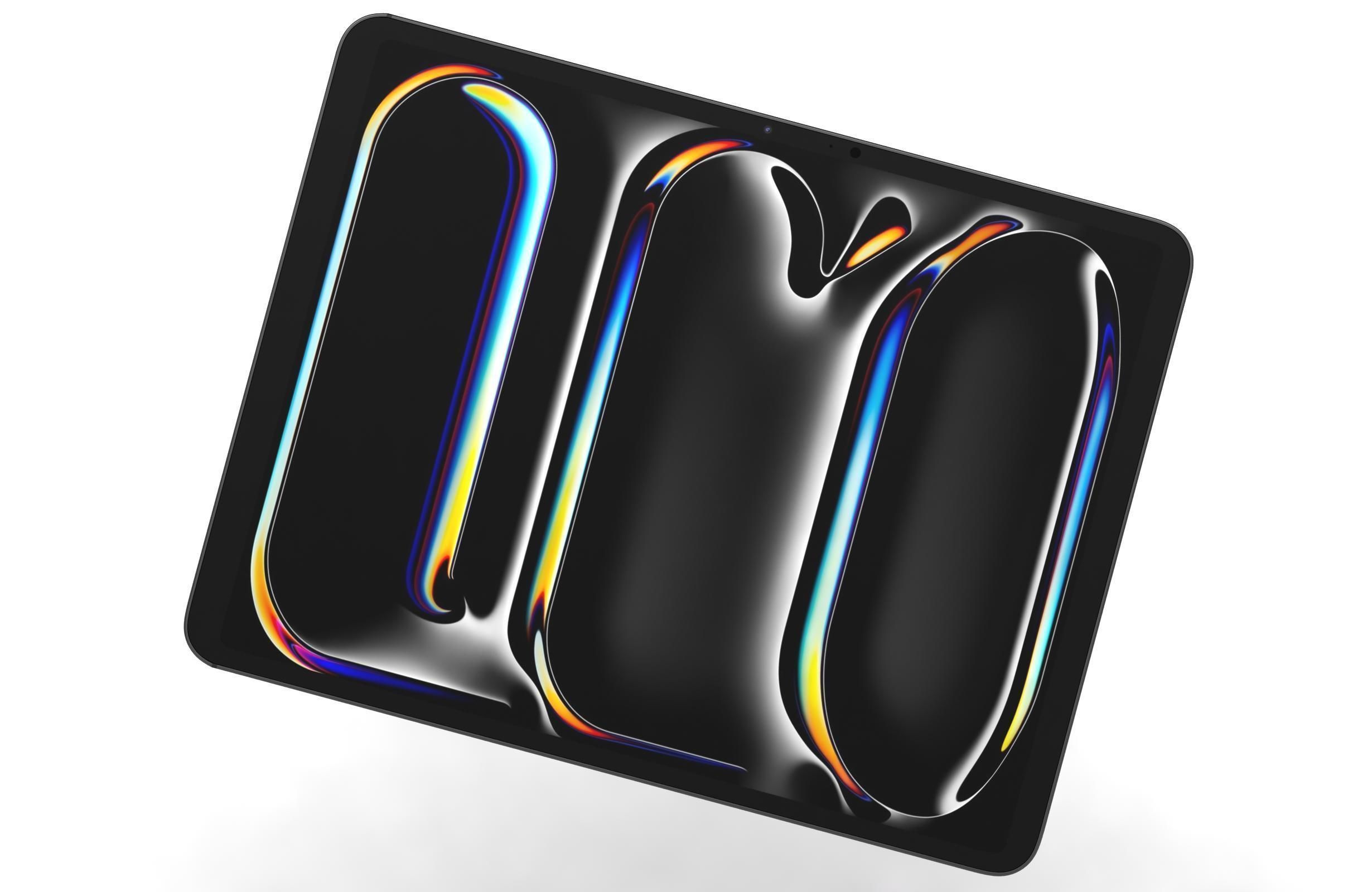 Apple iPad Pro 13 2024 Space Black 3D model_10