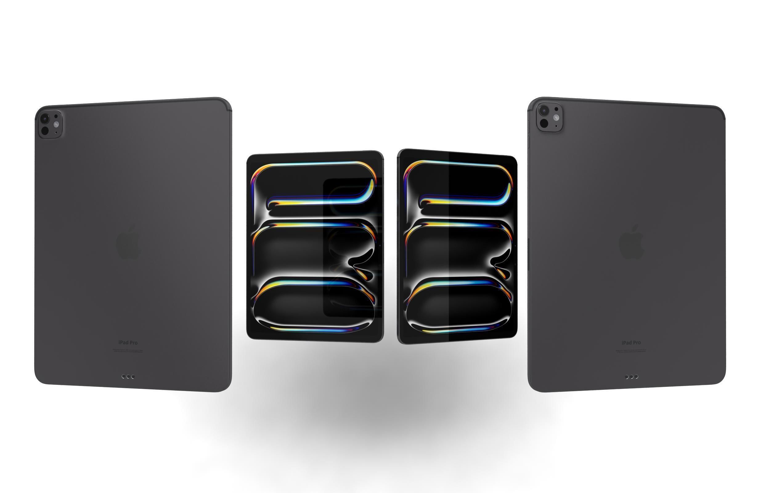 Apple iPad Pro 13 2024 Space Black 3D model_3