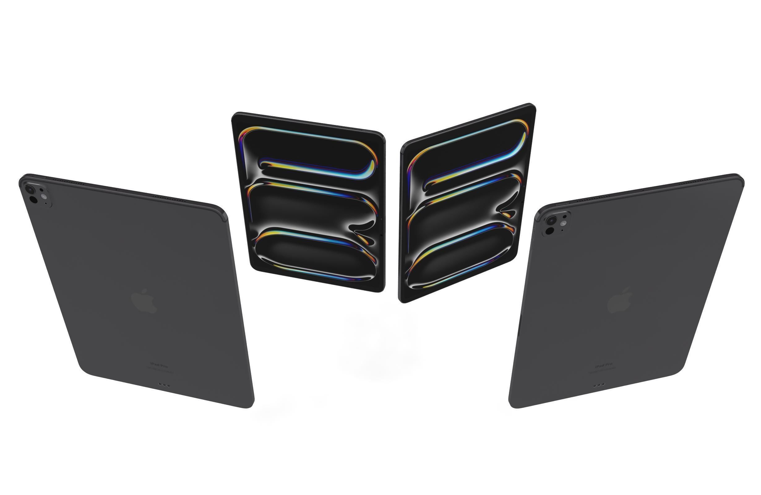 Apple iPad Pro 13 2024 Space Black 3D model_4