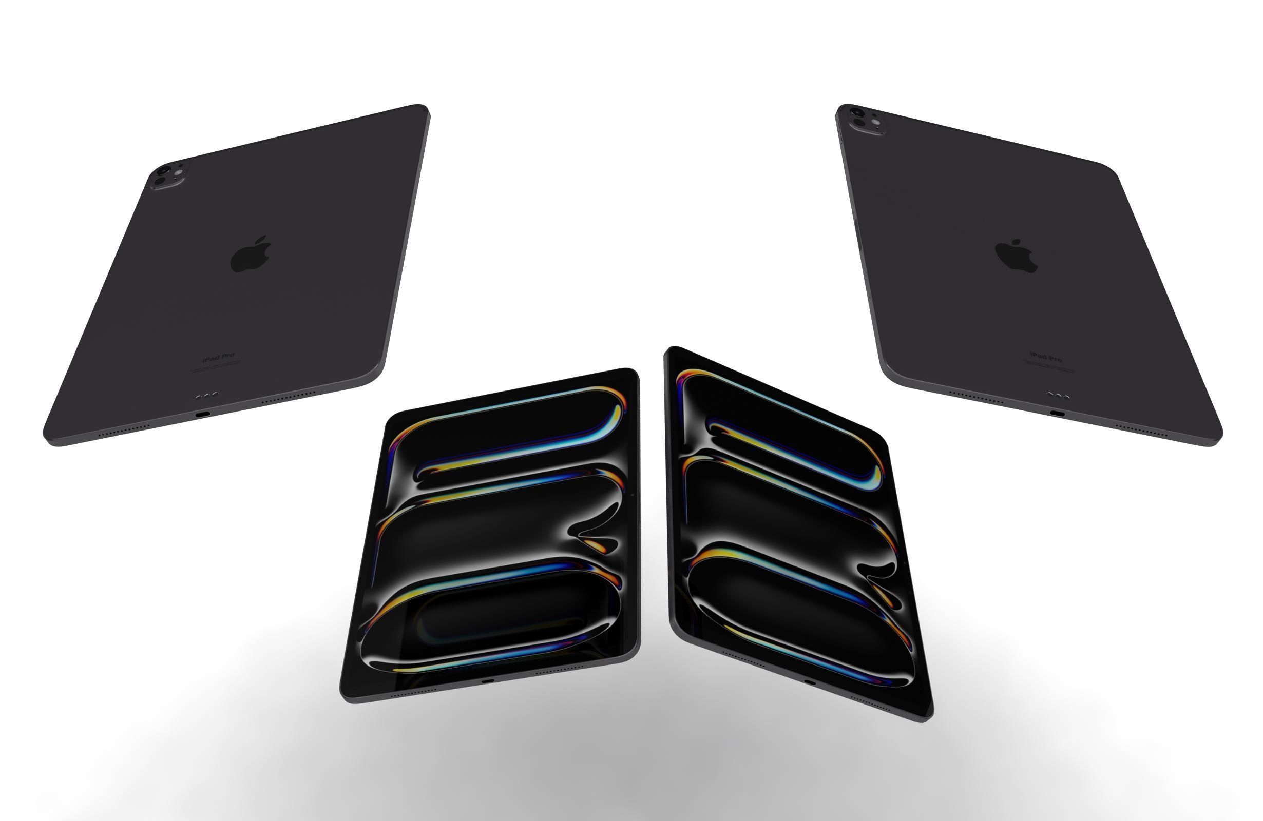 Apple iPad Pro 13 2024 Space Black 3D model_5