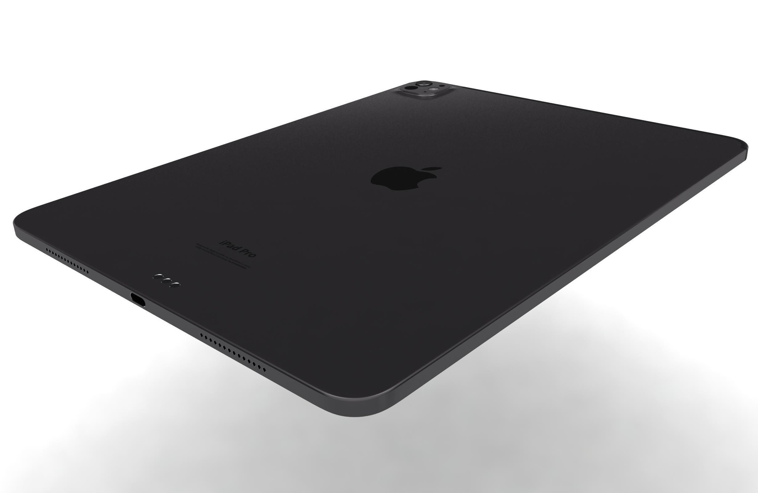 Apple iPad Pro 13 2024 Space Black 3D model_14