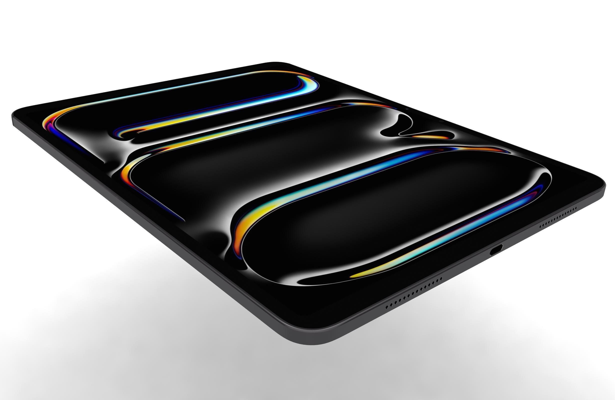 Apple iPad Pro 13 2024 Space Black 3D model_12