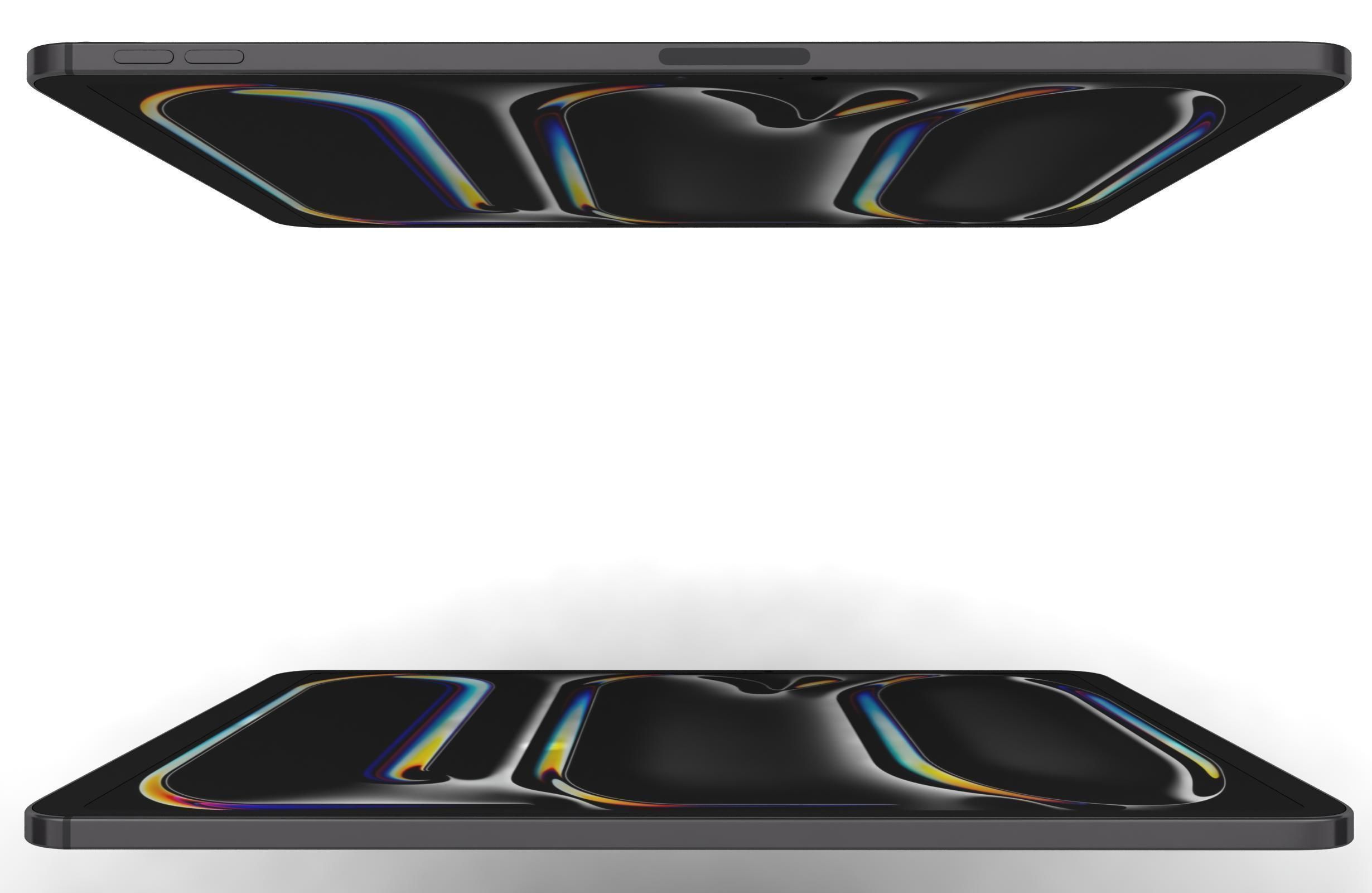 Apple iPad Pro 13 2024 Silver And Space Black 3D model_10