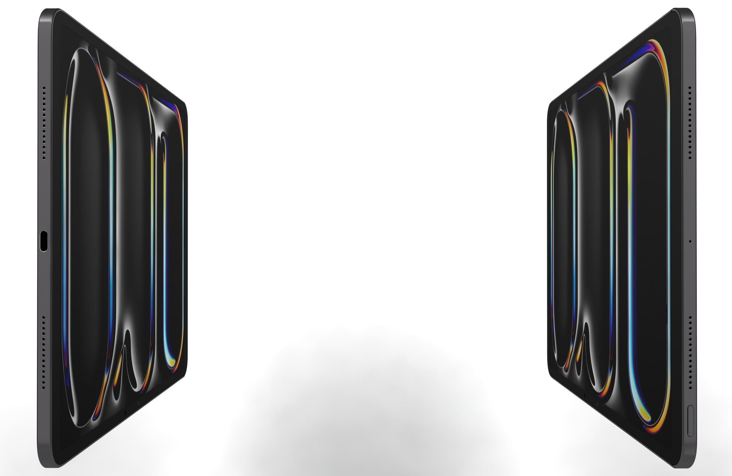 Apple iPad Pro 13 2024 Silver And Space Black 3D model_9