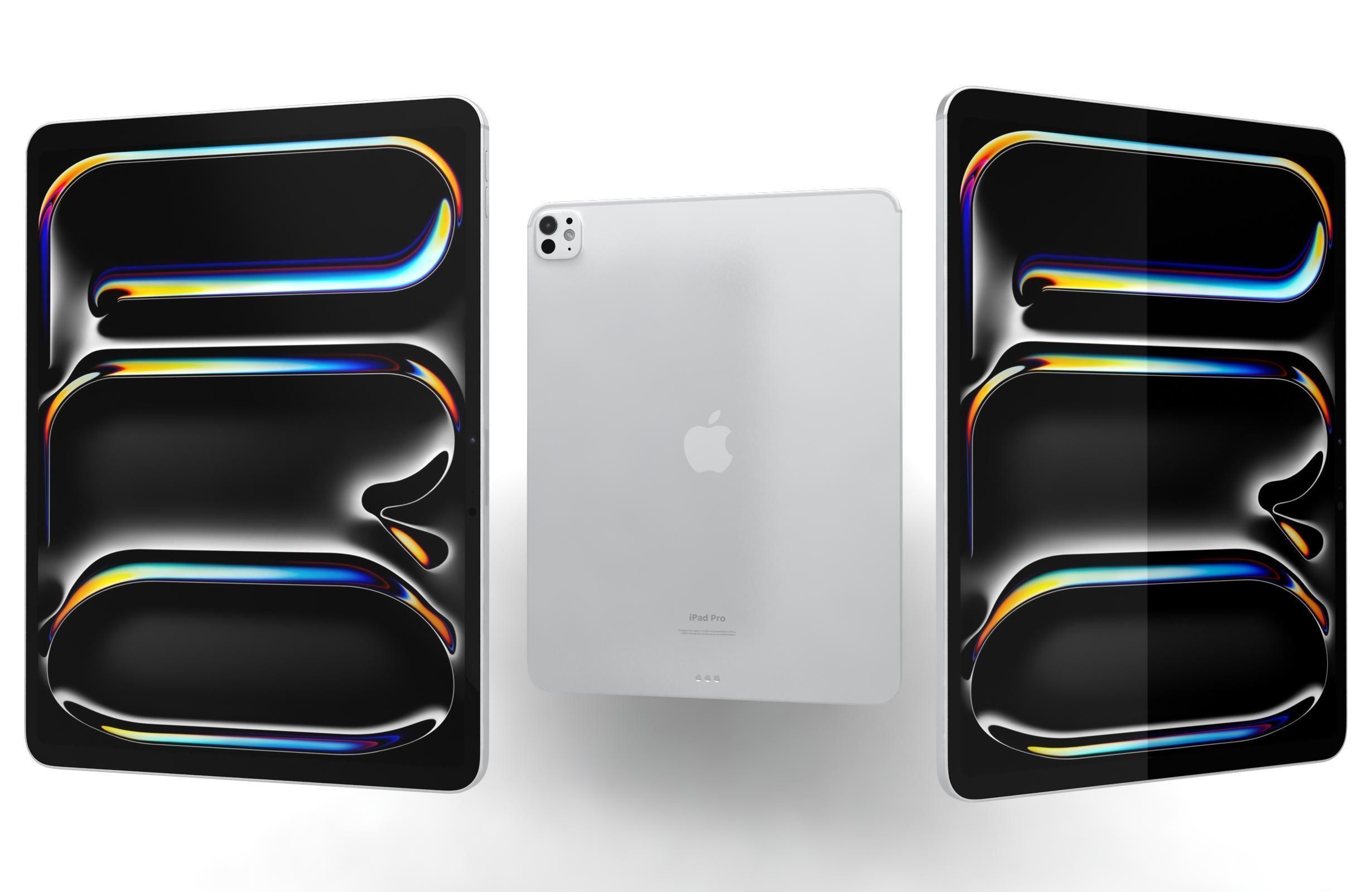 Apple iPad Pro 13 2024 Silver And Space Black 3D model_11