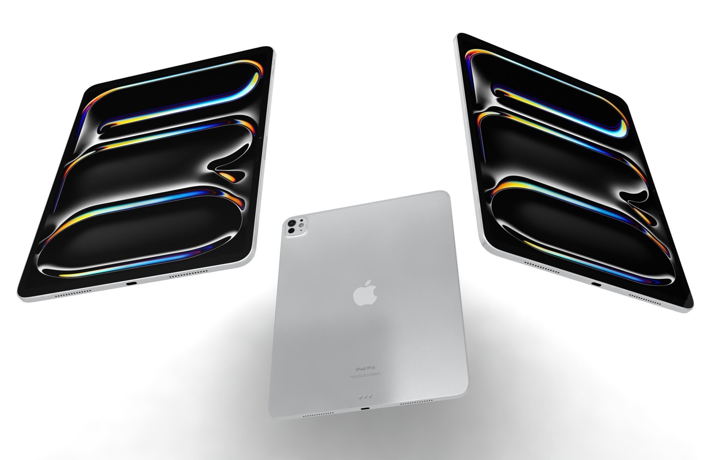 Apple iPad Pro 13 2024 Silver And Space Black 3D model_13