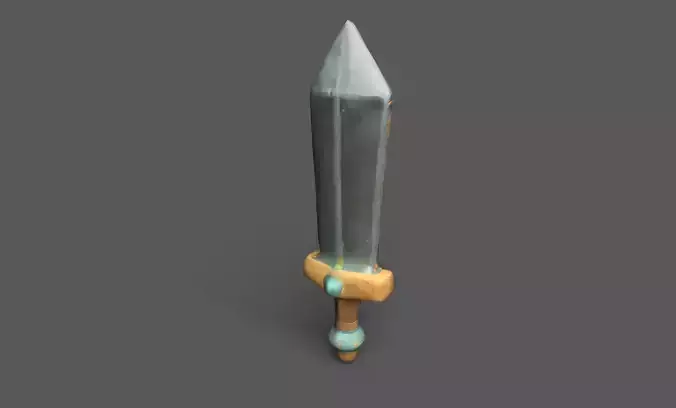 3d stylized sword
