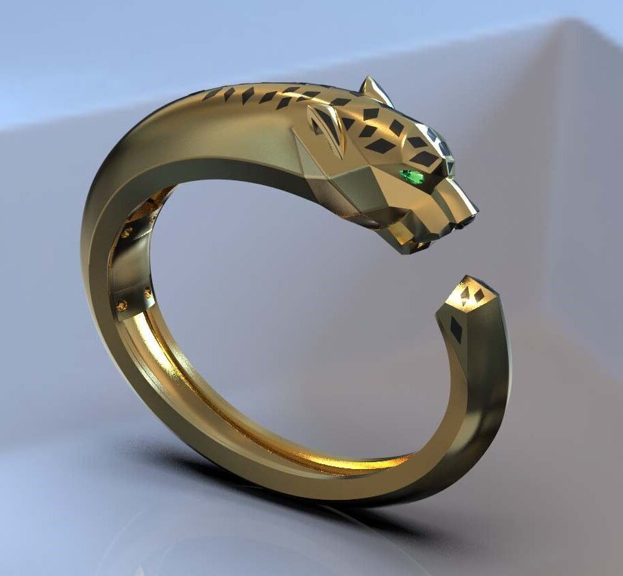 bracelet panther 3 3D print model_47