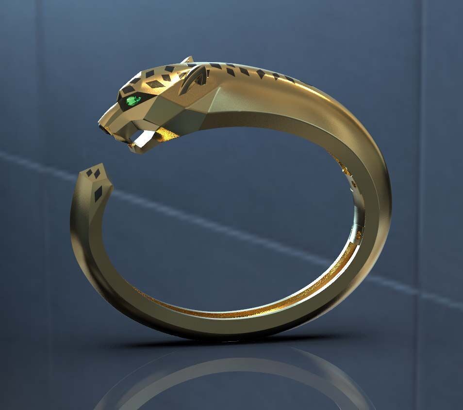 bracelet panther 3 3D print model_20