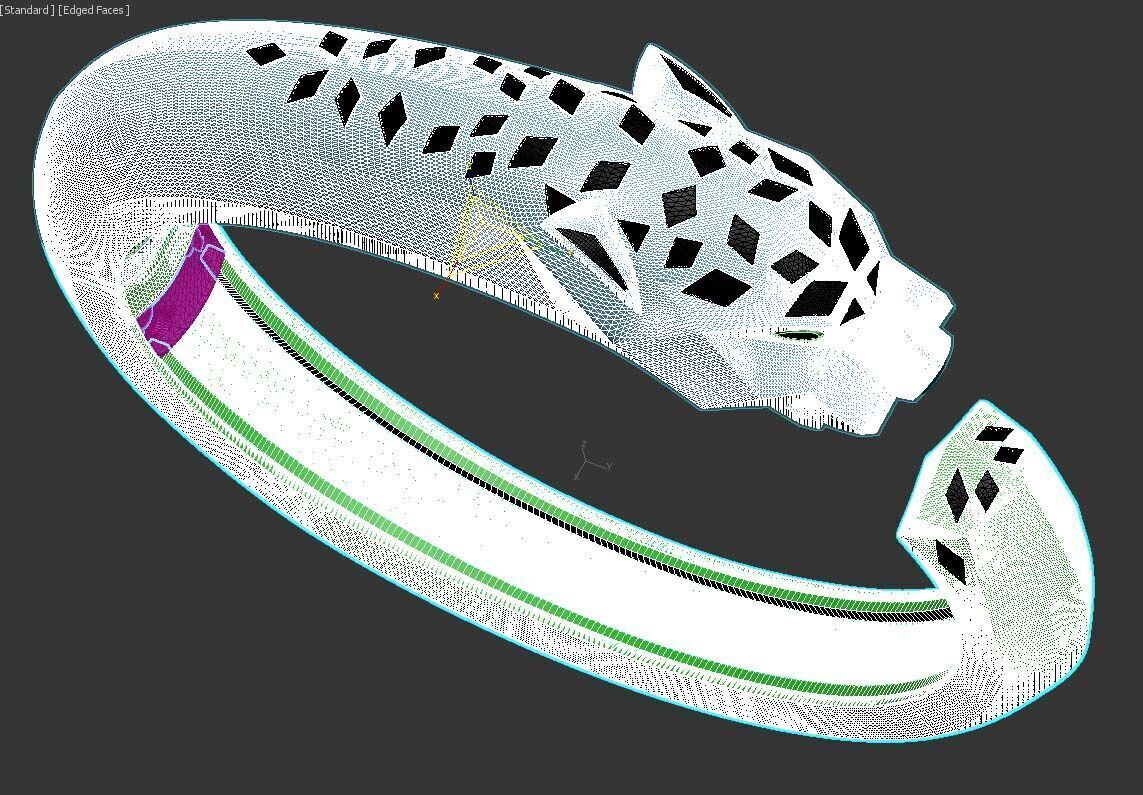bracelet panther 3 3D print model_74