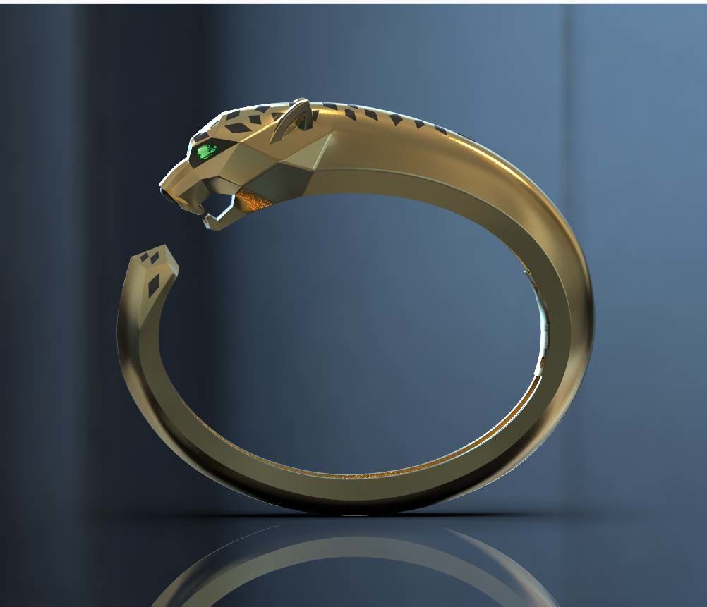 bracelet panther 3 3D print model_11