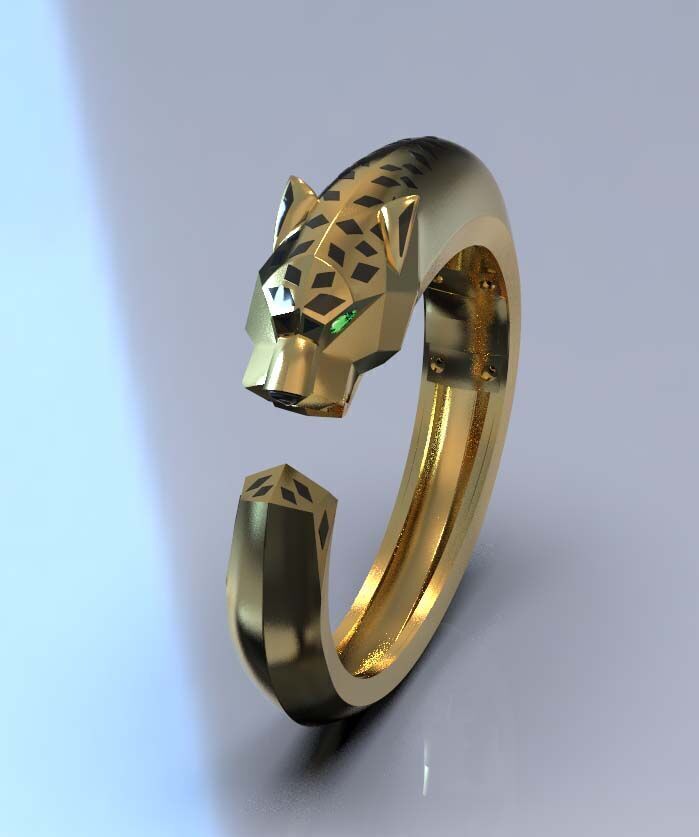 bracelet panther 3 3D print model_60