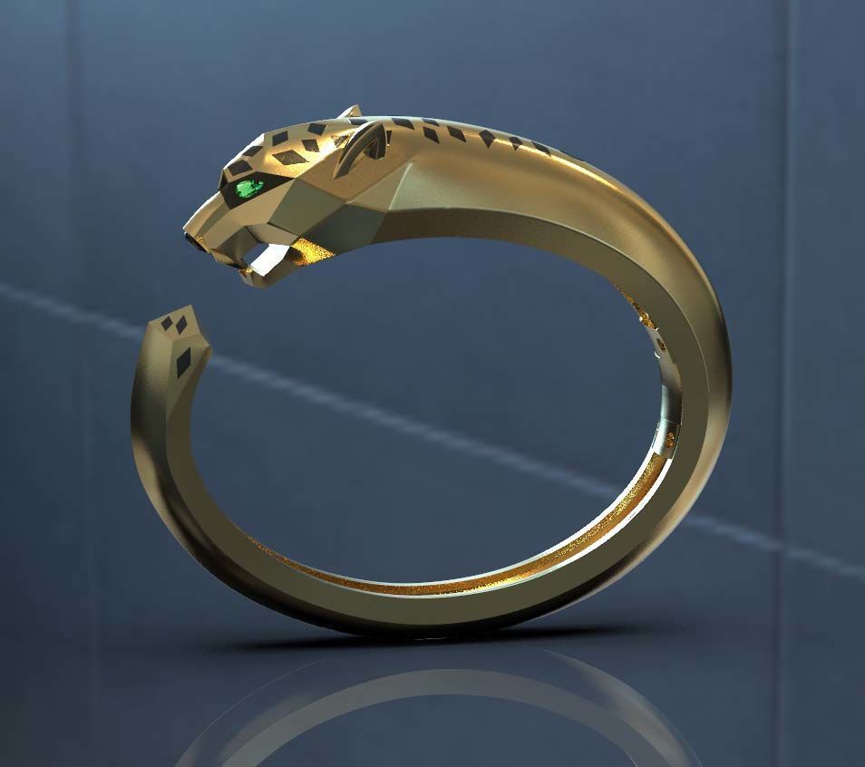 bracelet panther 3 3D print model_62