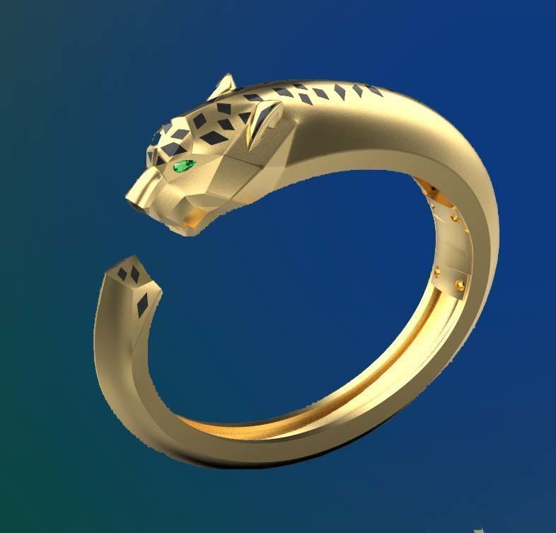 bracelet panther 3 3D print model_7