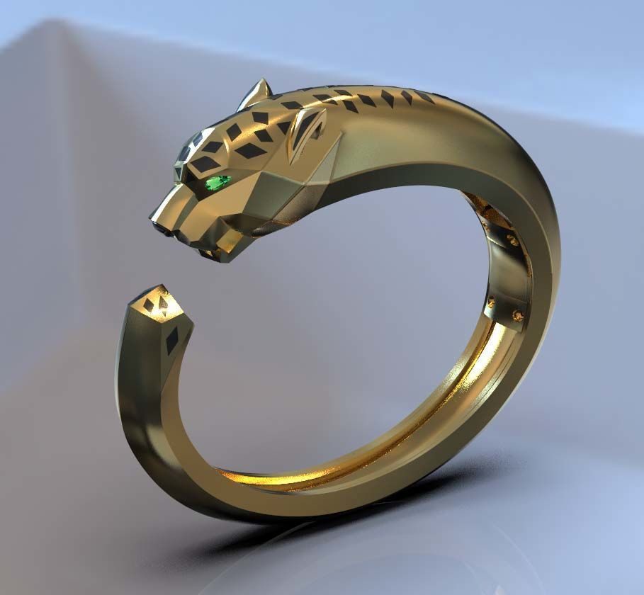 bracelet panther 3 3D print model_72