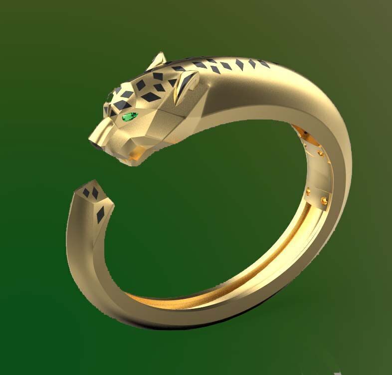bracelet panther 3 3D print model_73