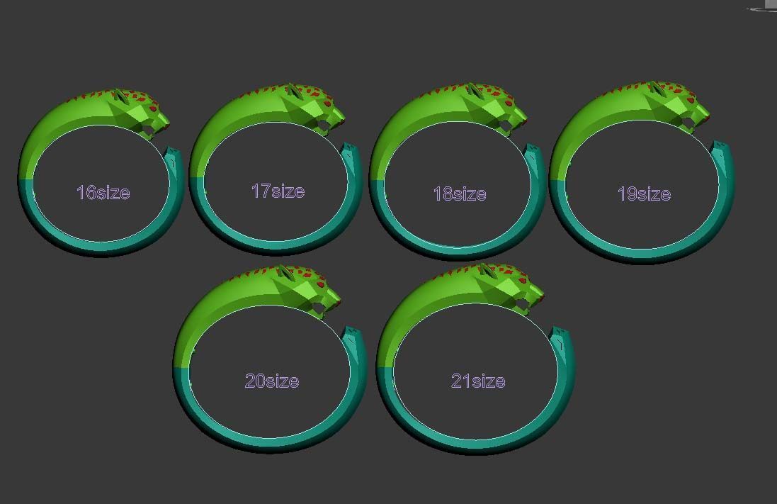 bracelet panther 3 3D print model_9