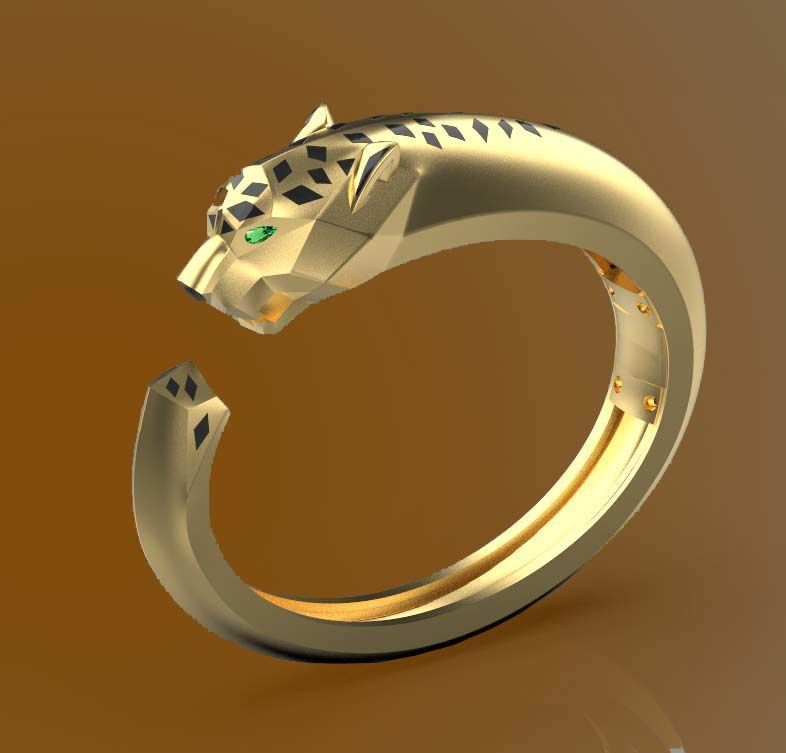 bracelet panther 3 3D print model_37